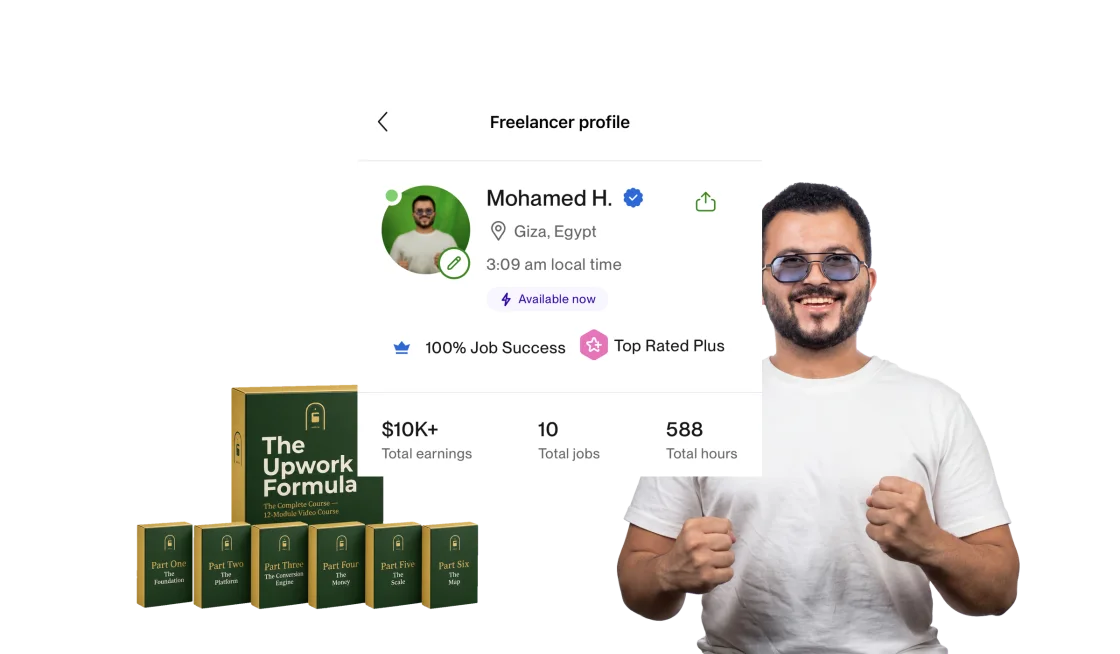 محمد هيثم وحزمة The Upwork Formula مع ملف Upwork